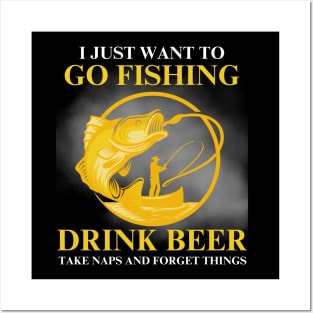 Go fishing Posters and Art